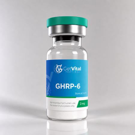 GHRP-6 5mg growth hormone peptide vial van Get Vital