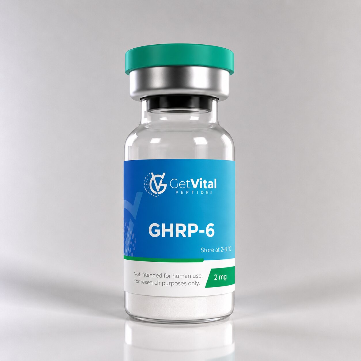 GHRP-6 5mg Growth Hormone Peptide vial van Get Vital