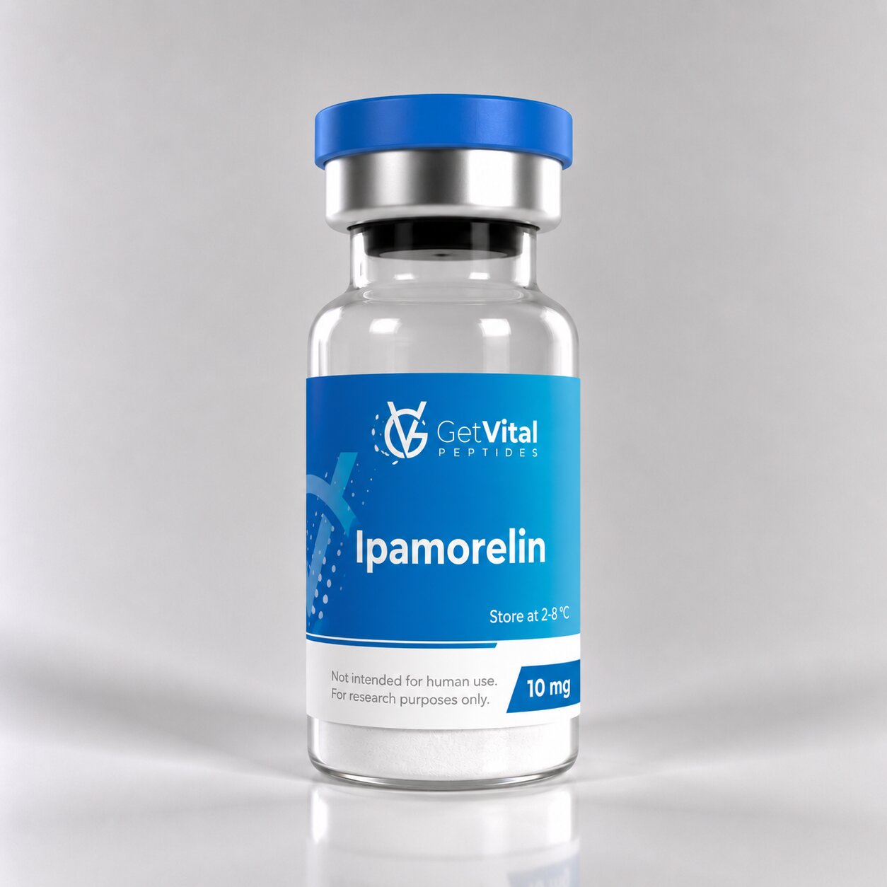 Ipamorelin 10mg peptide vial van Get Vital Peptides