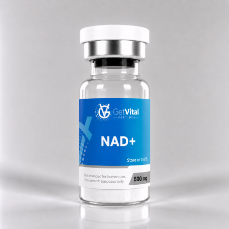 NAD+ 500mg longevity research compound vial van Get Vital