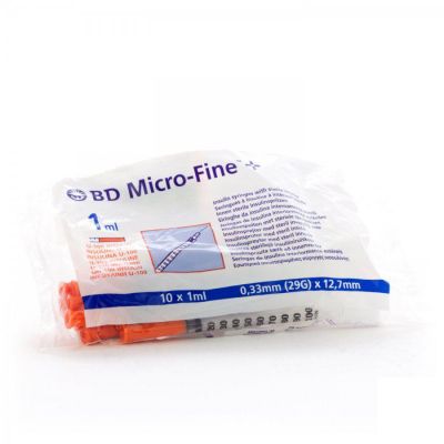 BD Micro-fine+ insulinespuit U100 1ml 29G 10 stuks