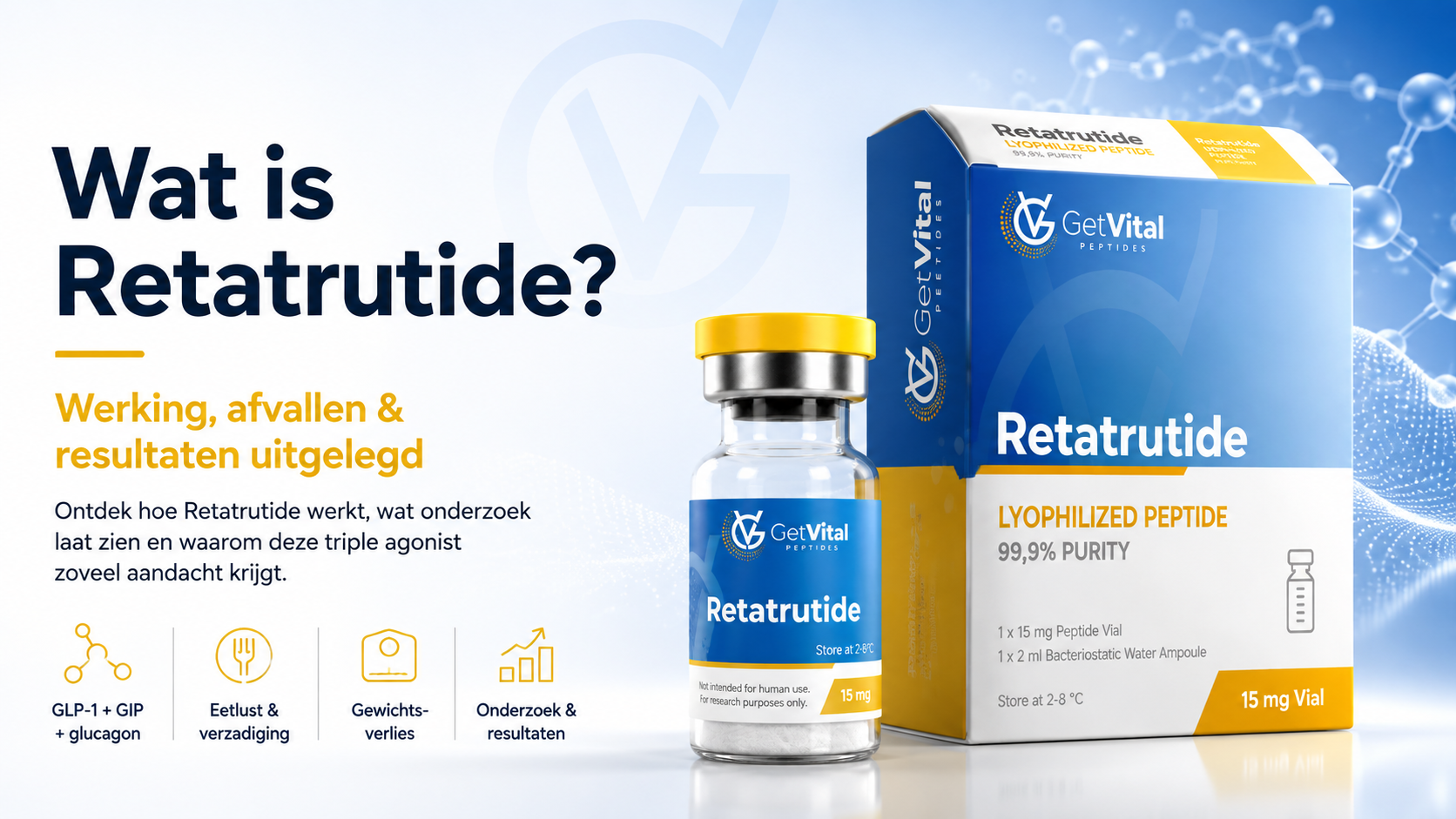 Wat is Retatrutide? Werking, afvallen en resultaten uitgelegd